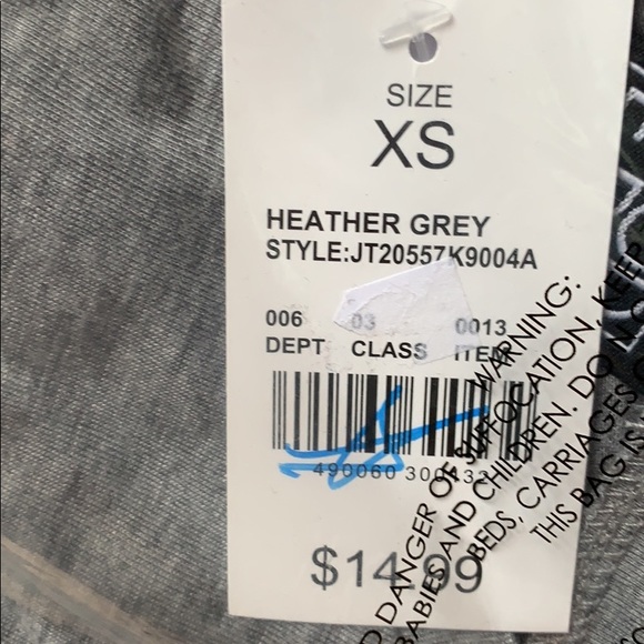 Bride Tribe front tie t-shirt Grey BNWT  S - Picture 8 of 8